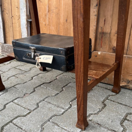 Haltafel sidetable hout origineel kaptafel met lade