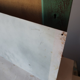 Wand plaat metaal tekst Formica 80 x 25