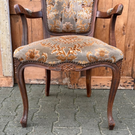 Luie stoel fauteuil Louis XV stijl VERKOCHT