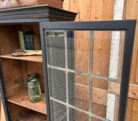 Schappenkast boekenkast zwart 146,5 VERKOCHT
