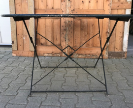 Tuinset Frankrijk 4 stoel tafel metaal VERKOCHT