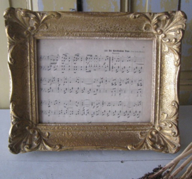 Lijst barok goud kleur 32 x 26 origineel VERKOCHT