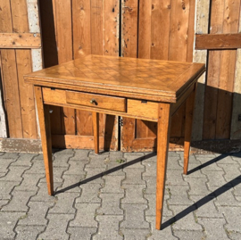 Eettafel met la 1930 origineel uitschuif VERKOCHT