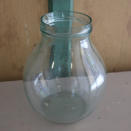 Vaas pot glas origineel groen diameter 20 cm