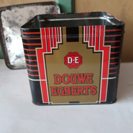 Blik Douwe Egberts koffie voorraadblik oud