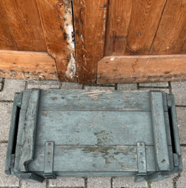 Houten kist legerkist munitie VERKOCHT