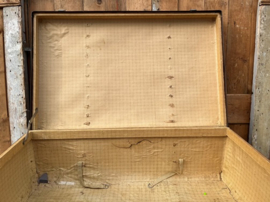 Kist koffer houten latten hutkoffer VERKOCHT
