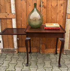 Thee tafel sidetable met zijbladen Queen Ann