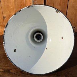 Hanglamp gang zwart metaal industrie origineel