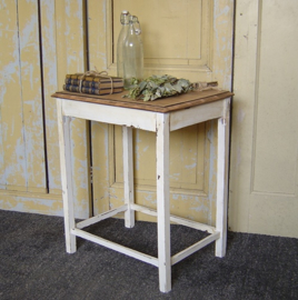 Sidetable bijzettafel wit blank blad VERKOCHT