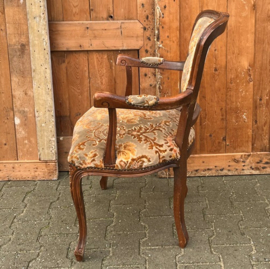 Luie stoel fauteuil Louis XV stijl VERKOCHT