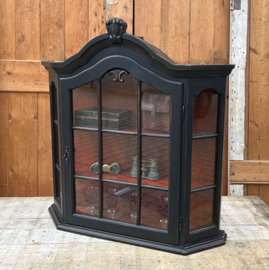 Vitrine kast sier kastje zwart pronk VERKOCHT