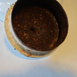 Waterketel emaille theepot wit blauw Ø 20 cm