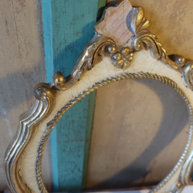 Lijst kader brons & crème 34 x 40 cm brocante