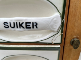 Grutterskast kruidenkast porselein origineel