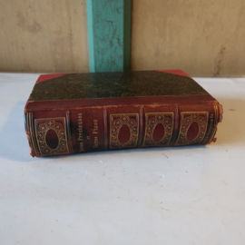 Oud boek 1885 rug van leer Frans VERKOCHT