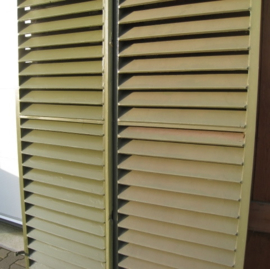 Luiken hout louvre raamluiken 232 cm VERKOCHT