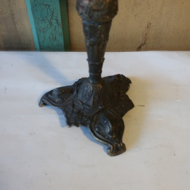 Kandelaar koper kaars standaard 31 cm hoog