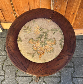 Pianokruk hout 1930 origineel eiken Ø 37 cm