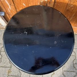 Wijntafel bijzettafel haltafel zwart Ø 49 cm