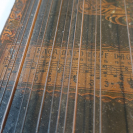 Citer zither snaarinstrument origineel OPKNAPPER