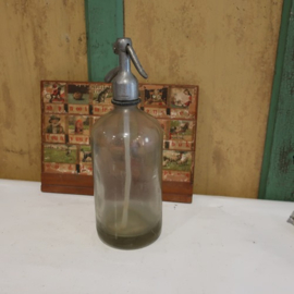 Spuitwaterfles sodafles blank glas origineel