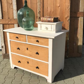 Commode ladekast wit 100,5 cm VERKOCHT