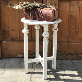 Bijzet tafel wit bloem planten VERKOCHT