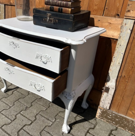 Ladekast wit 2 laden halkast VERKOCHT