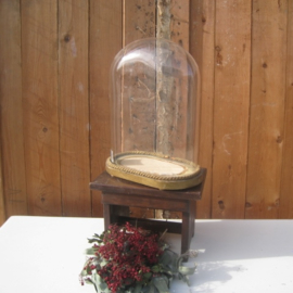 Stolp glas glazen stolp ovaal 35 cm VERKOCHT