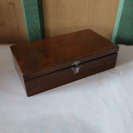 Tekendoos kist hout origineel 28 cm VERKOCHT