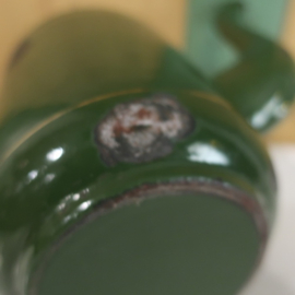 Pot emaille koffiepot groen 20 cm VERKOCHT
