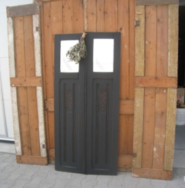 Oude panelen hout grijs 150 cm VERKOCHT