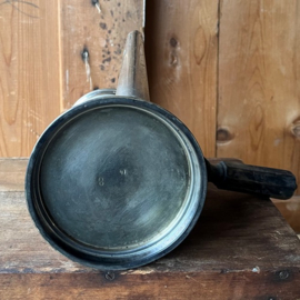 Chocolade kan origineel pot tin Frankrijk 22 cm