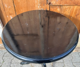Wijntafel bijzettafel haltafel zwart Ø 49 cm