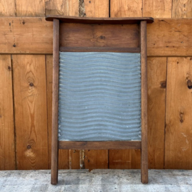 Wasbord hout met zink antiek VERKOCHT