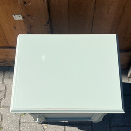 Hal kast nacht kastje hout groen VERKOCHT
