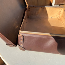 Koffer bruin 50 x 32 x 15 vulkan fiber VERKOCHT