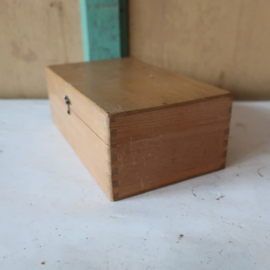 Houten kistje origineel 22,5 x 12,5 x 8 cm