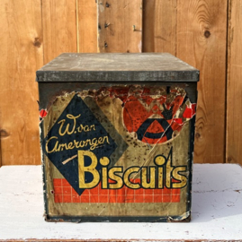 Blik W. van Amerongen biscuit origineel Marie