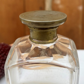 Parfum fles glas met dop origineel vierkant