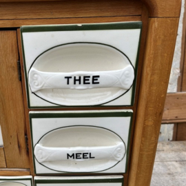 Grutterskast kruidenkast porselein origineel