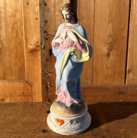 Beeld Jezus Heilig Hart 22 cm hoog porselein