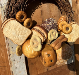Brood krans met decoratie broden VERKOCHT