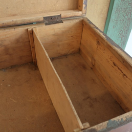 Kist koffer hout origineel plat 57 cm