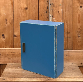 Medicijnkastje hout blauw 34 cm VERKOCHT
