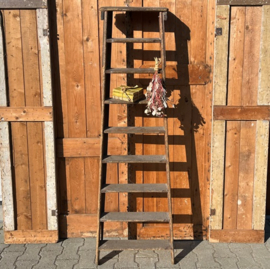 Houten ladder trap 8 treden 173 cm VERKOCHT