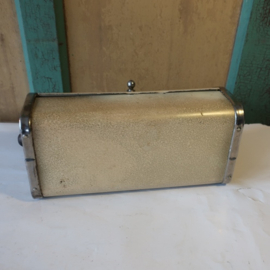 Beschuit trommel 29 x 12 x 12 metaal origineel