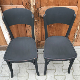 Bistrostoel Thonet cafestoel grijs VERKOCHT