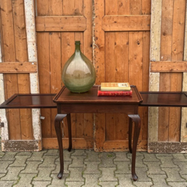 Thee tafel sidetable met zijbladen Queen Ann